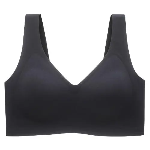 Women's Seamless Red Bra Wireless Soft Bralette