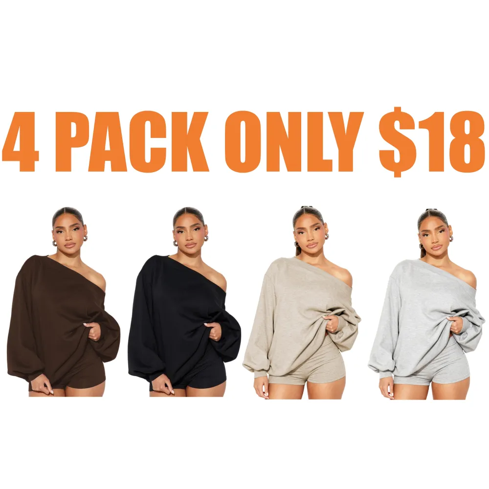 Shoulder Oversized Sweatshirt