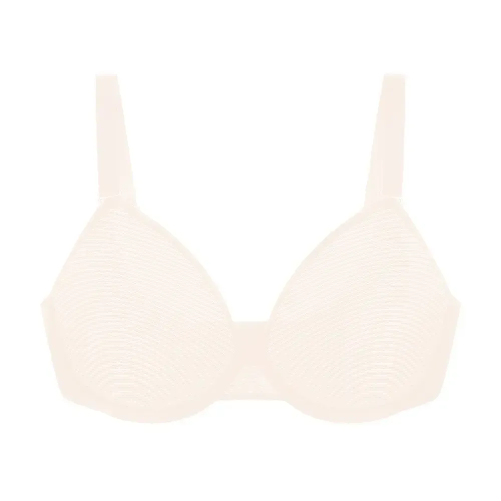 Bra Summer Breathable Unlined Soft Sheer Mesh Underwire Support Transparent Lightweight Non Padded Minimizer Bra