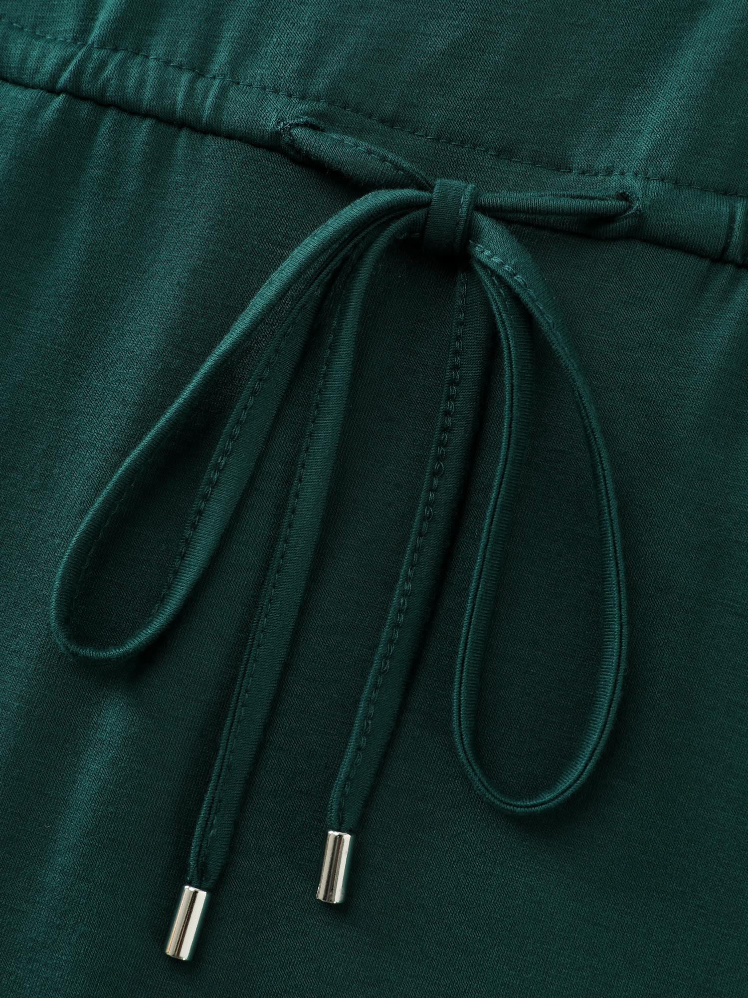 Drawstring Waist Side Slit Cami Mini Dress