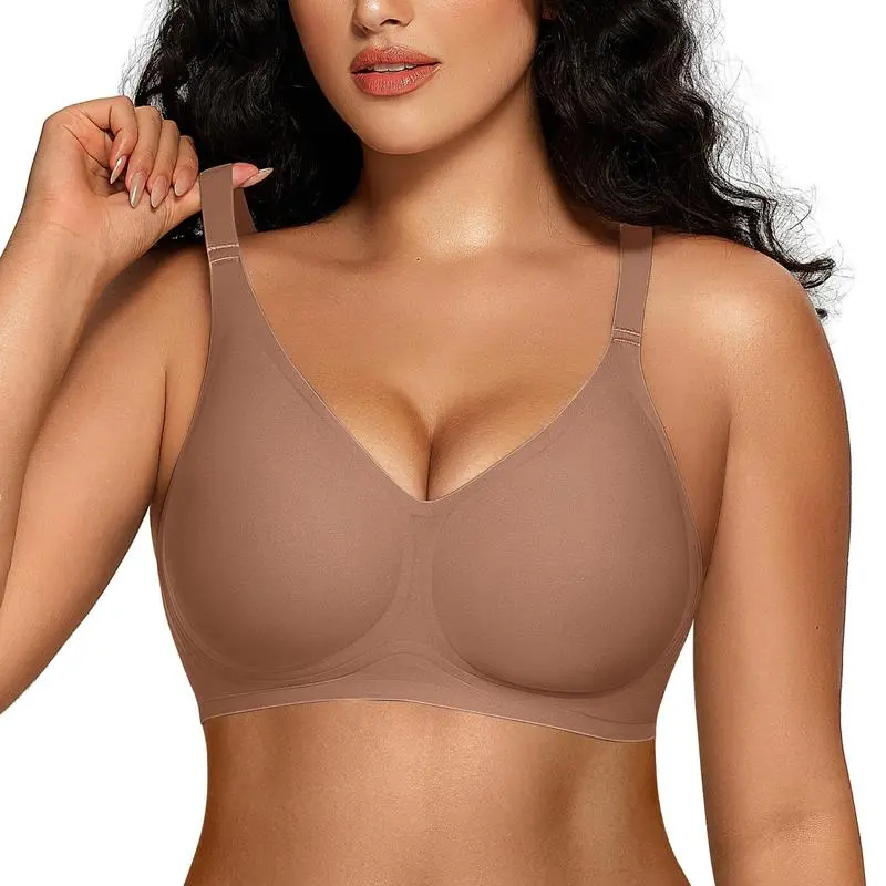 Women Comfortable Push Up Bras Wireless Seamless Full Coverage Bra