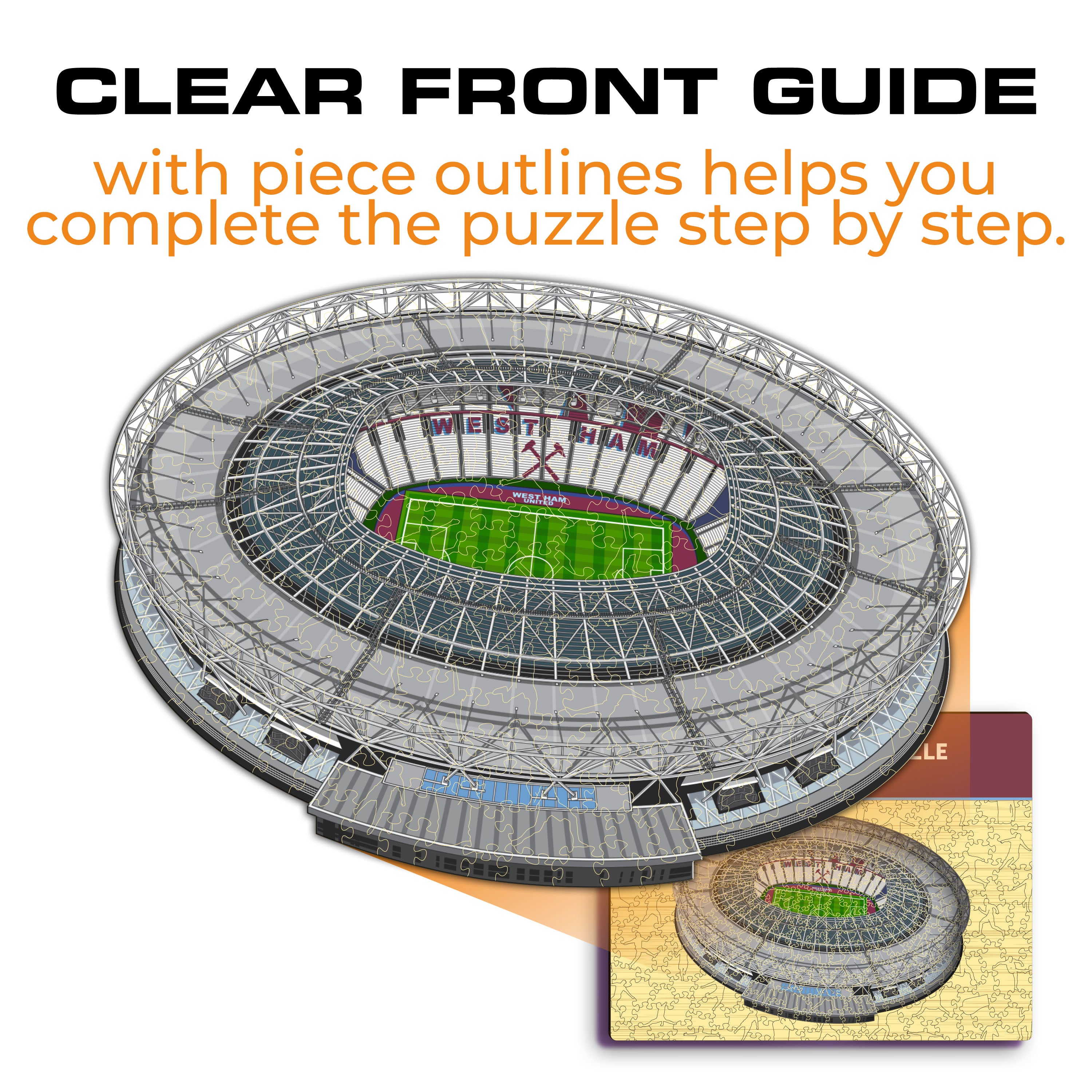 West Ham United FC® Stadium - Wooden Puzzle