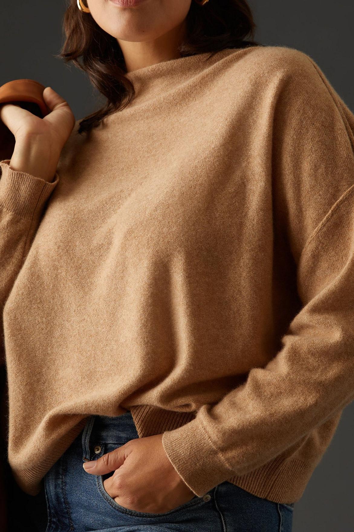 The Cashmere Mock Neck Sweater