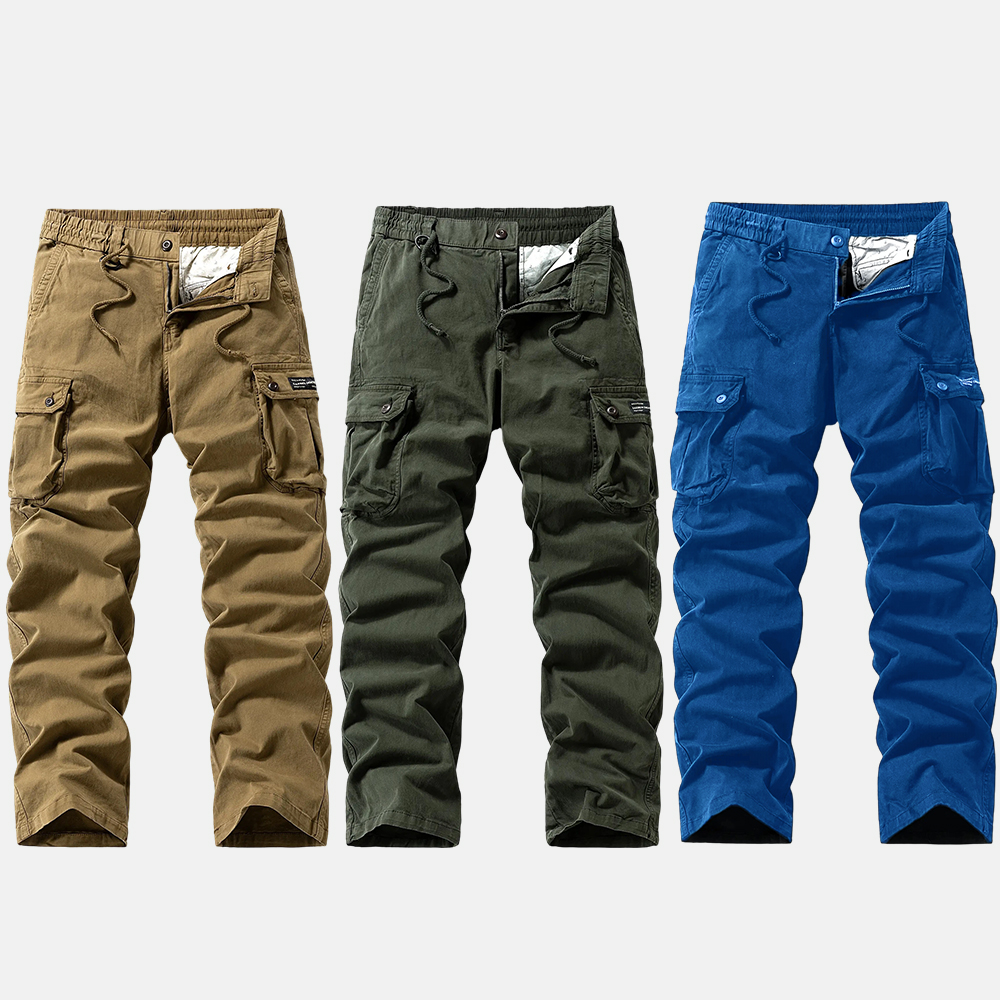 Washed Vintage Loose Tapered Work Pants - Classic Fit, Versatile for Work & Casual, Unique Vintage Wash Finish