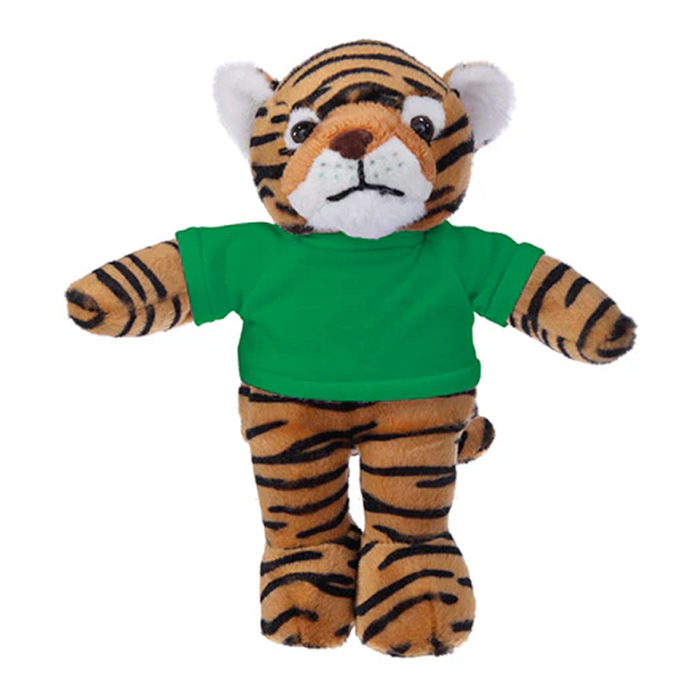 Soft Plush Tiger with Tee 8inch