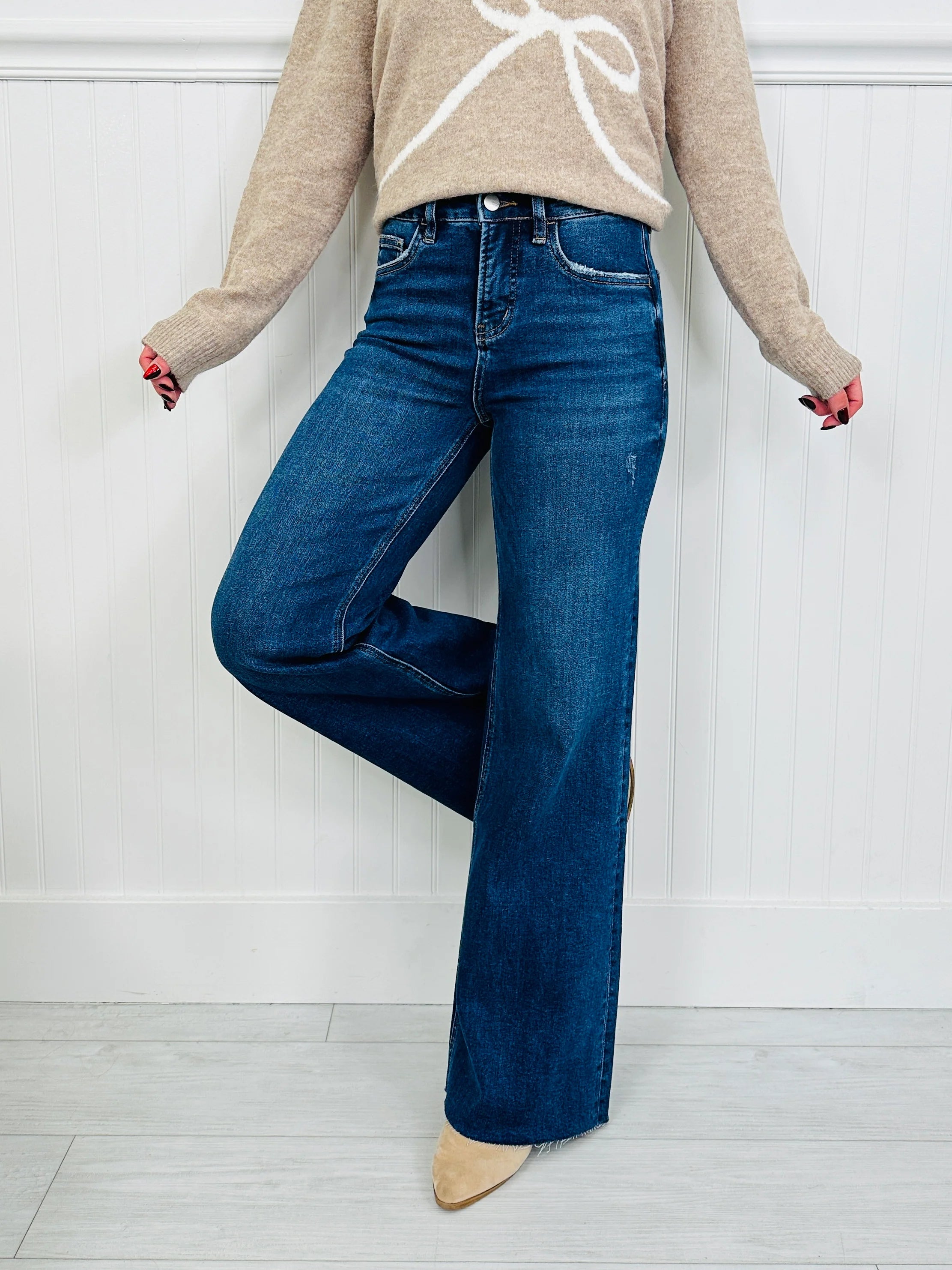 Under Control Wide Leg Tummy Control Jeans