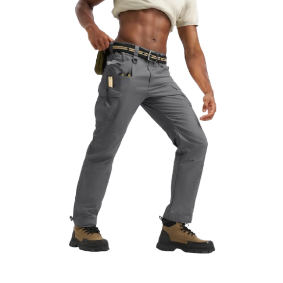 Men's Tactical Cargo Pants — Lightweight, Multi-Pocket, Water-Repellent, Ripstop (10 Pockets)