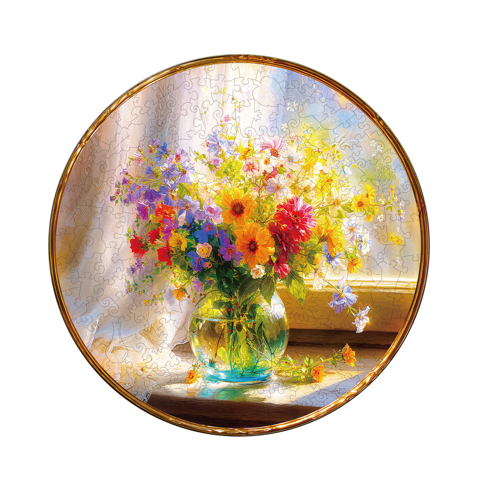 Window Garden Wooden Jigsaw Puzzle