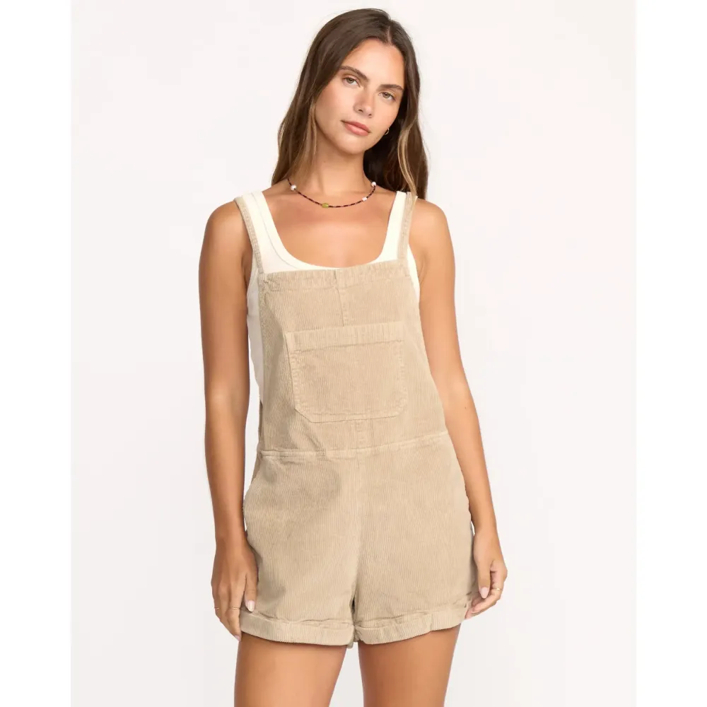 Women's Wild Pursuit Yarn-Dyed Overalls, Square Neck, Adjustable Tie Straps, Regular Fit