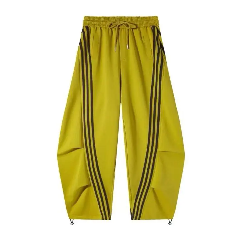 Flooo Loose Wide Leg Striped Track Pants