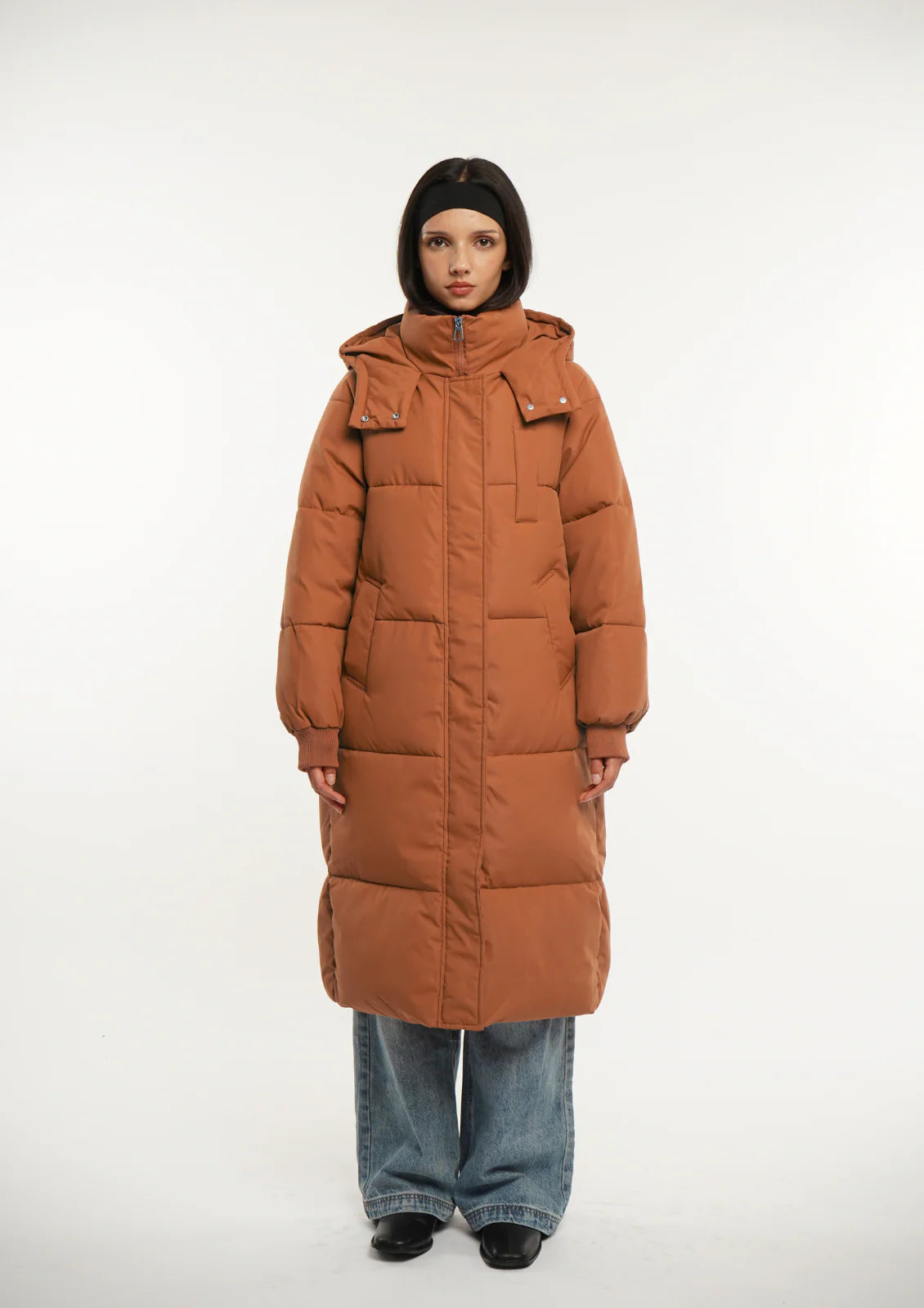 Hooded Long Puffer Jacket