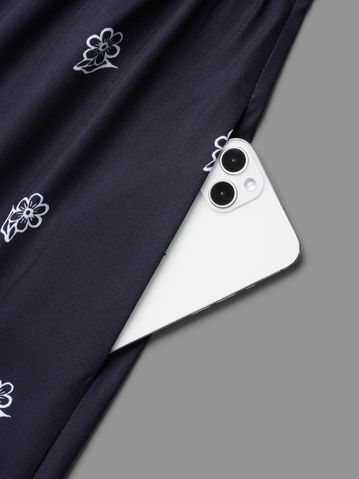 Floral Waist-Tie Notched Collar Midi Dress