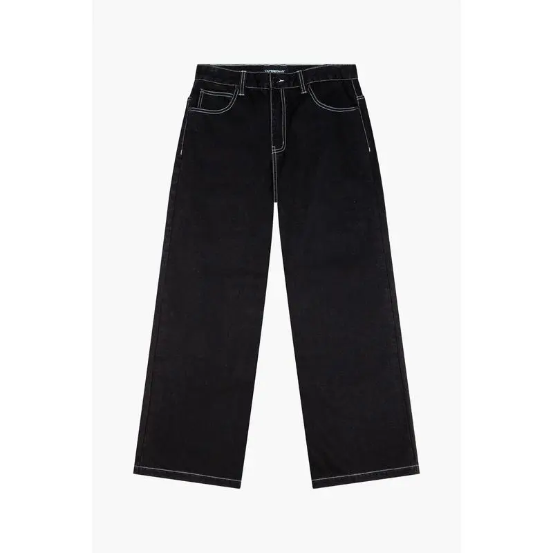 Ultra Baggy Y2K Wide-Leg Jeans in Heavyweight Cotton