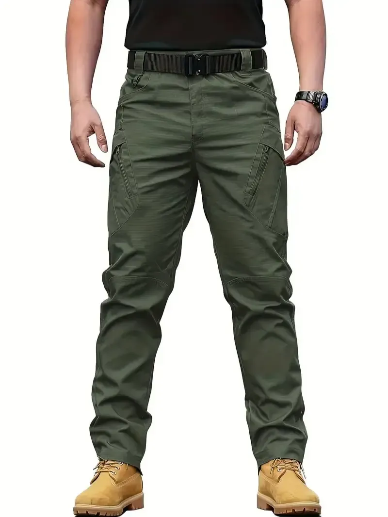 Men's tactical work pants, multi-pocket design, durable fabric