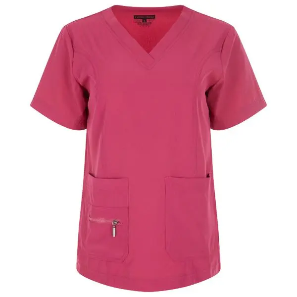 Women's elastic solid color V-neck nursing suit