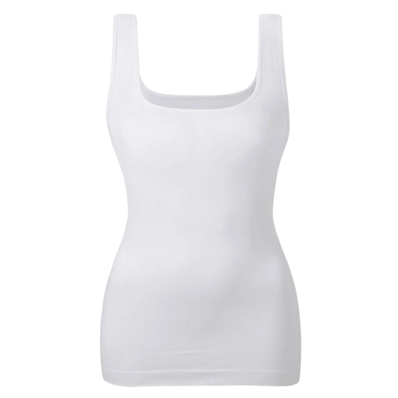 Women's Tummy Control Shapewear Tank Tops - Seamless Square Neck Compression Tops