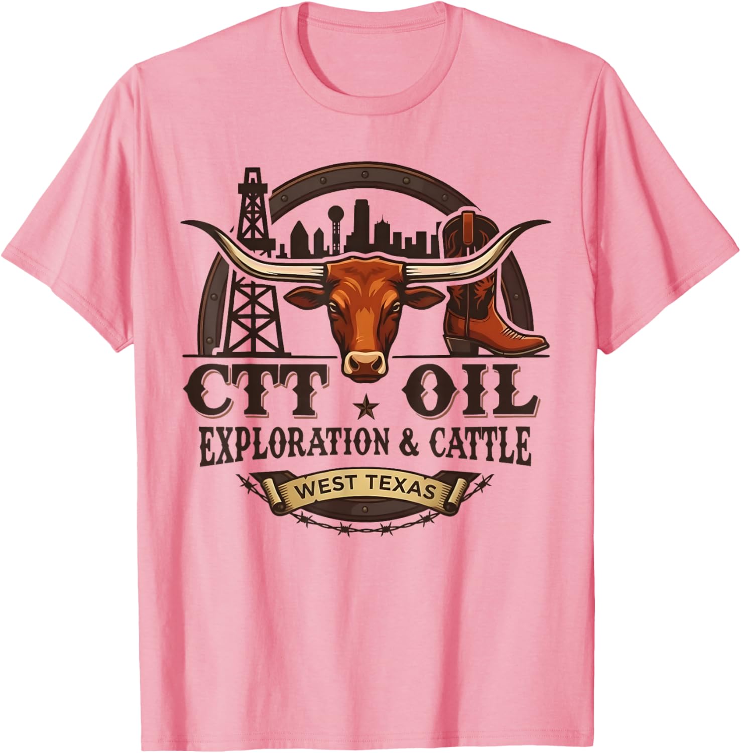 CTT Oil Exploration & Cattle Vintage T-Shirt
