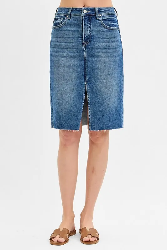 High Rise Front Slit Pencil Skirts