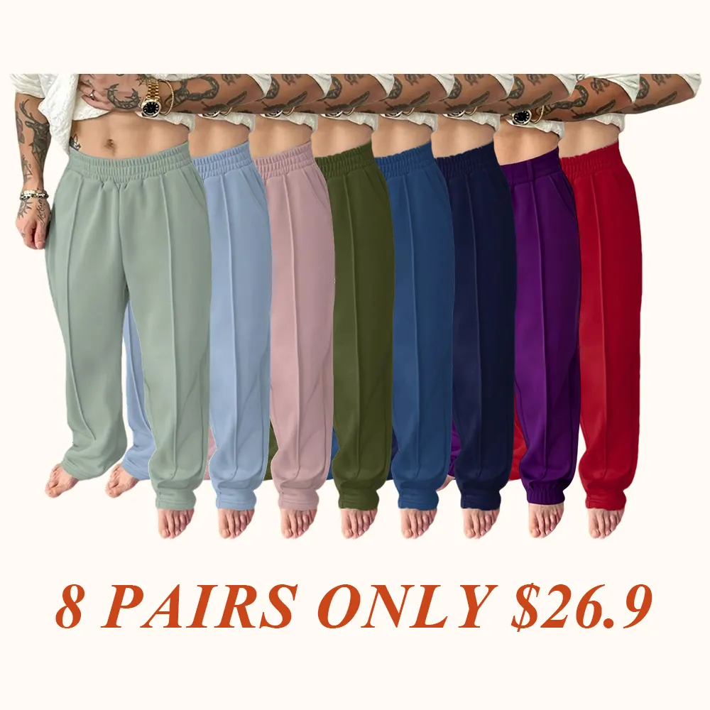 Men's and Women's Casual Street Style Joggers, High-Street Hip-Hop Design, Comfortable All-Season Pants for Daily Wear