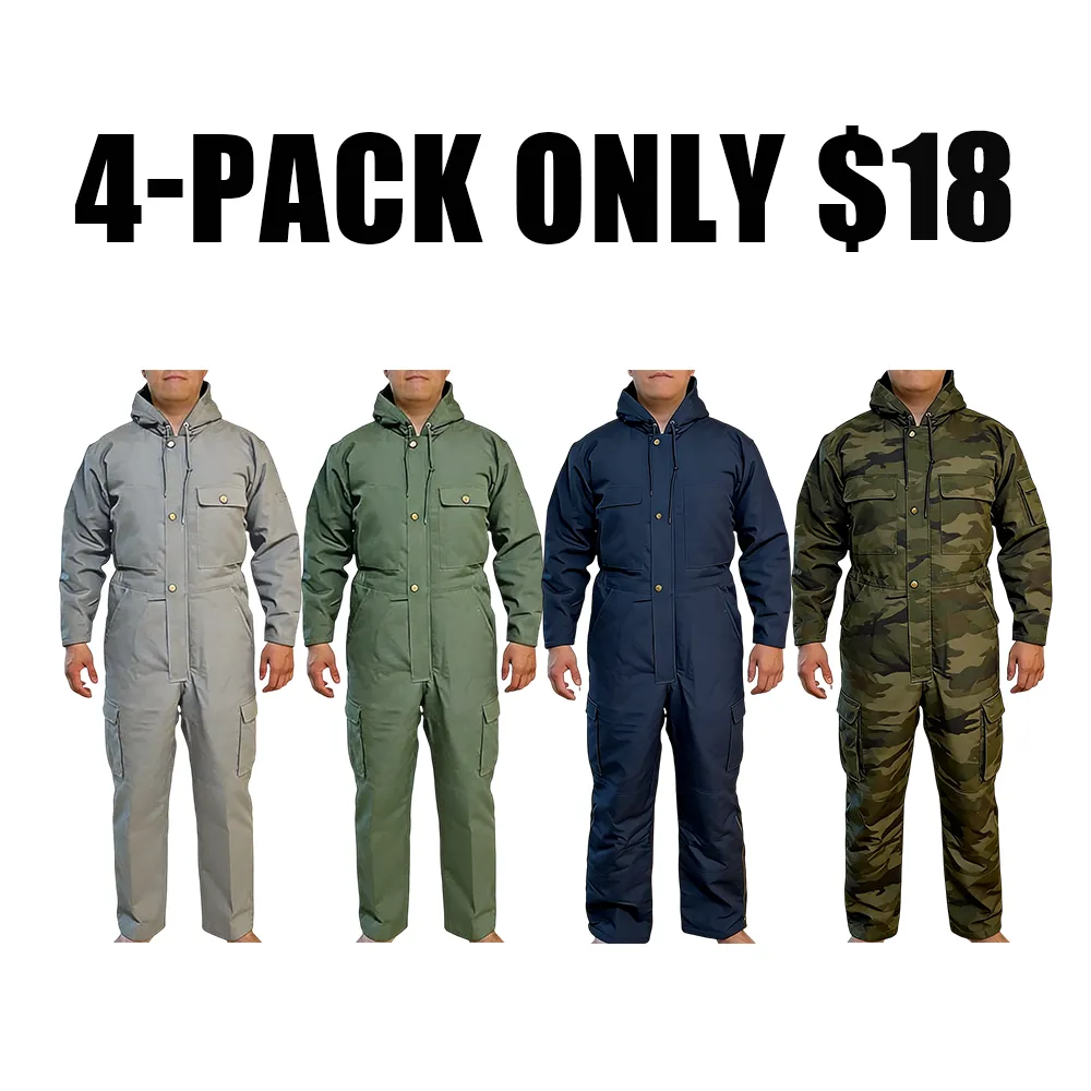 Men’s Loose Insulated Multi-Pocket Coverall