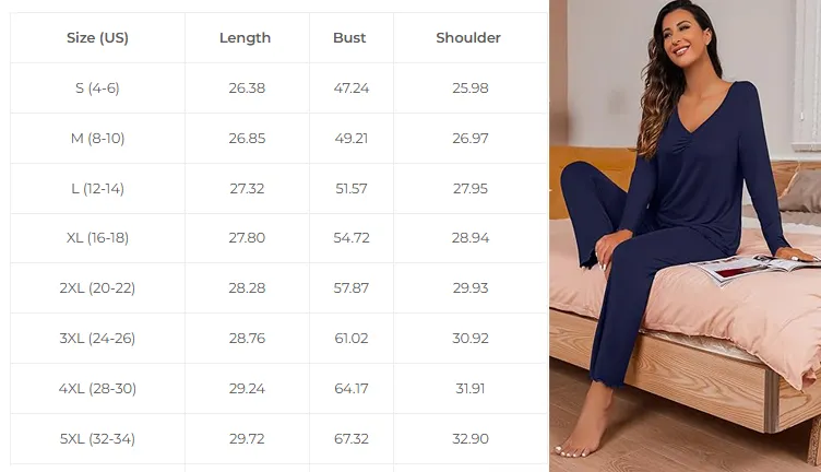 Women's V-neck long-sleeved top + trousers casual two-piece set