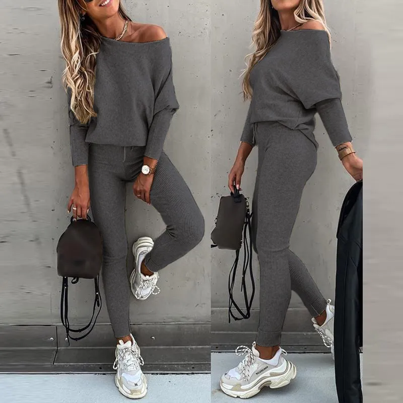 Women's 2 Piece Lounge Outfit Long Sleeve