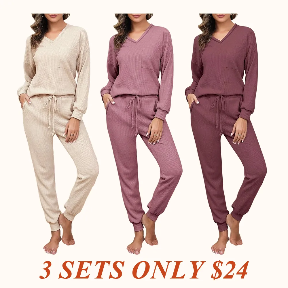 Womens Two Piece Outfits Lounge Sets