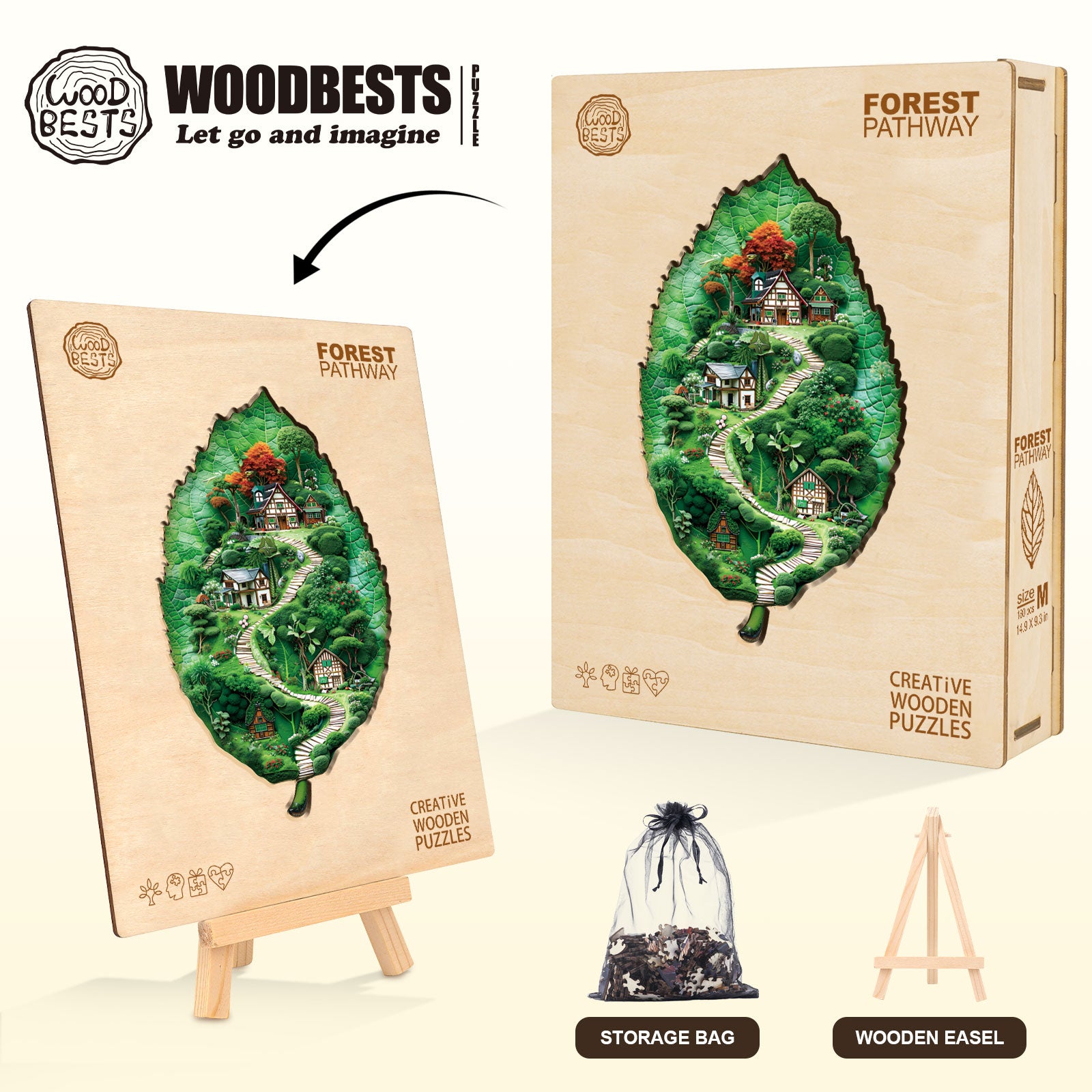 Forest Pathway Wooden Jigsaw Puzzle