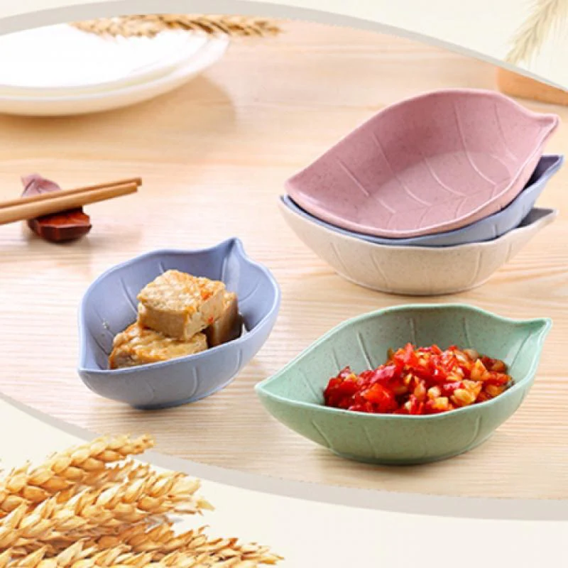 Colorful Leaf Shaped Dish