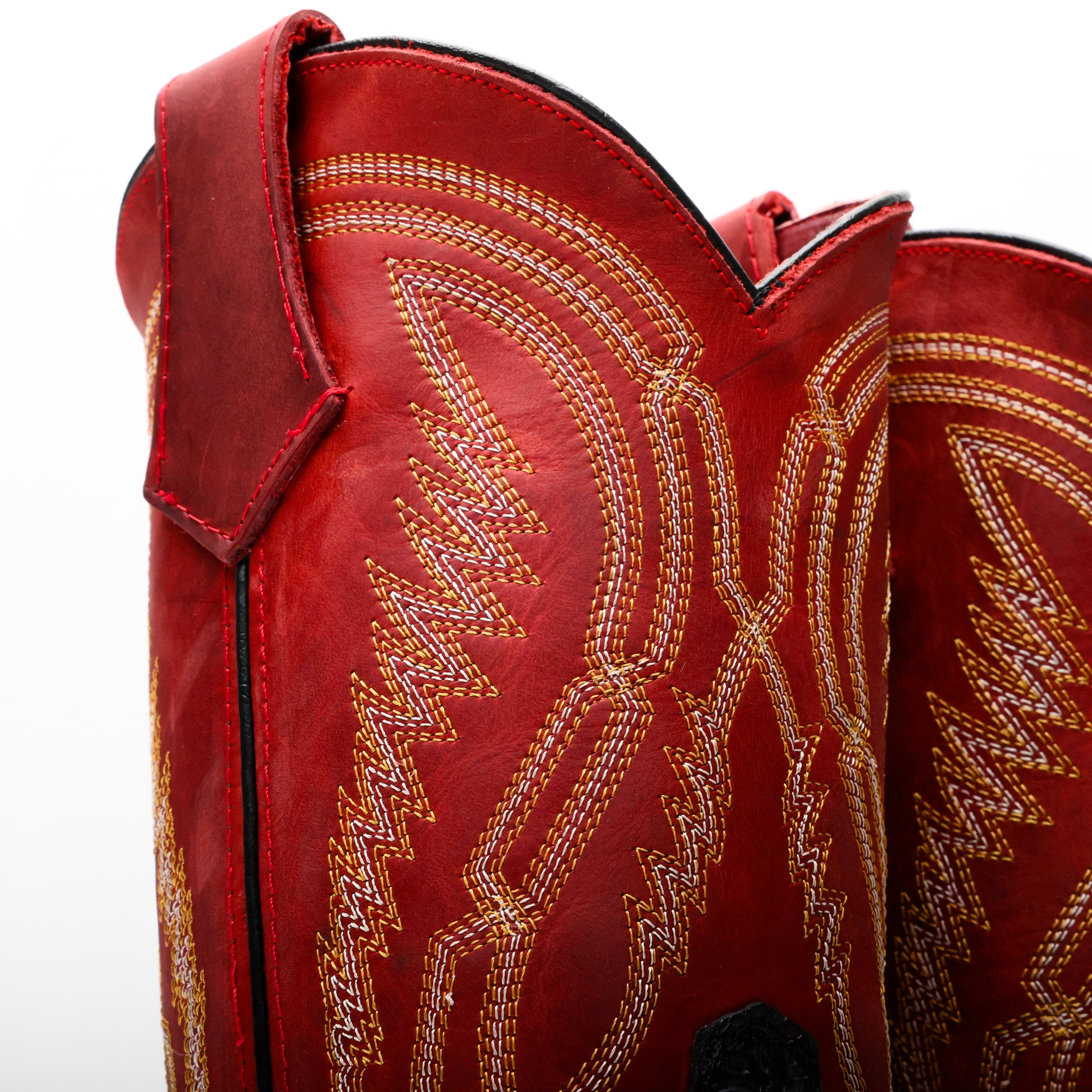 TBR Black Hand-Tooled Leather Boots With 3D Lightweight Sole - Composite Toe