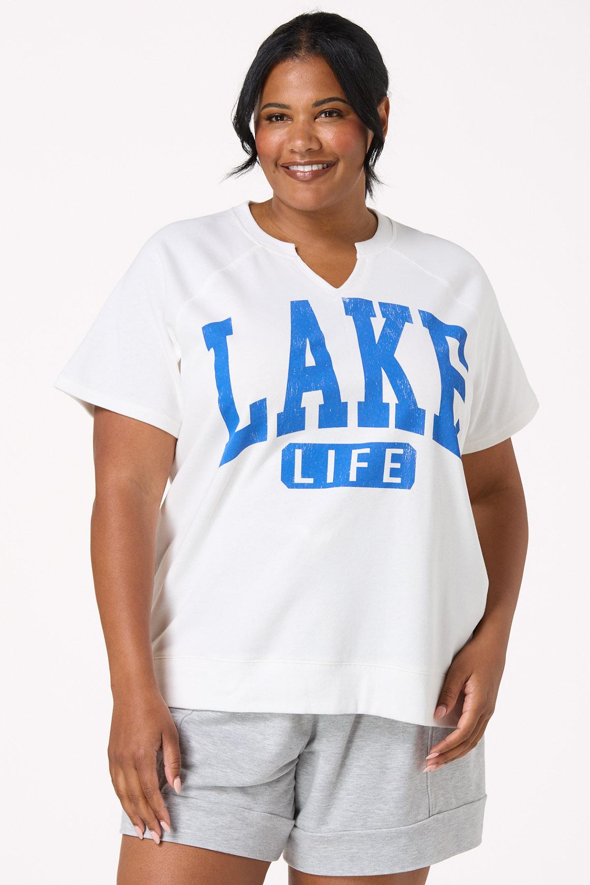 Plus Size Lake Life French Terry Top