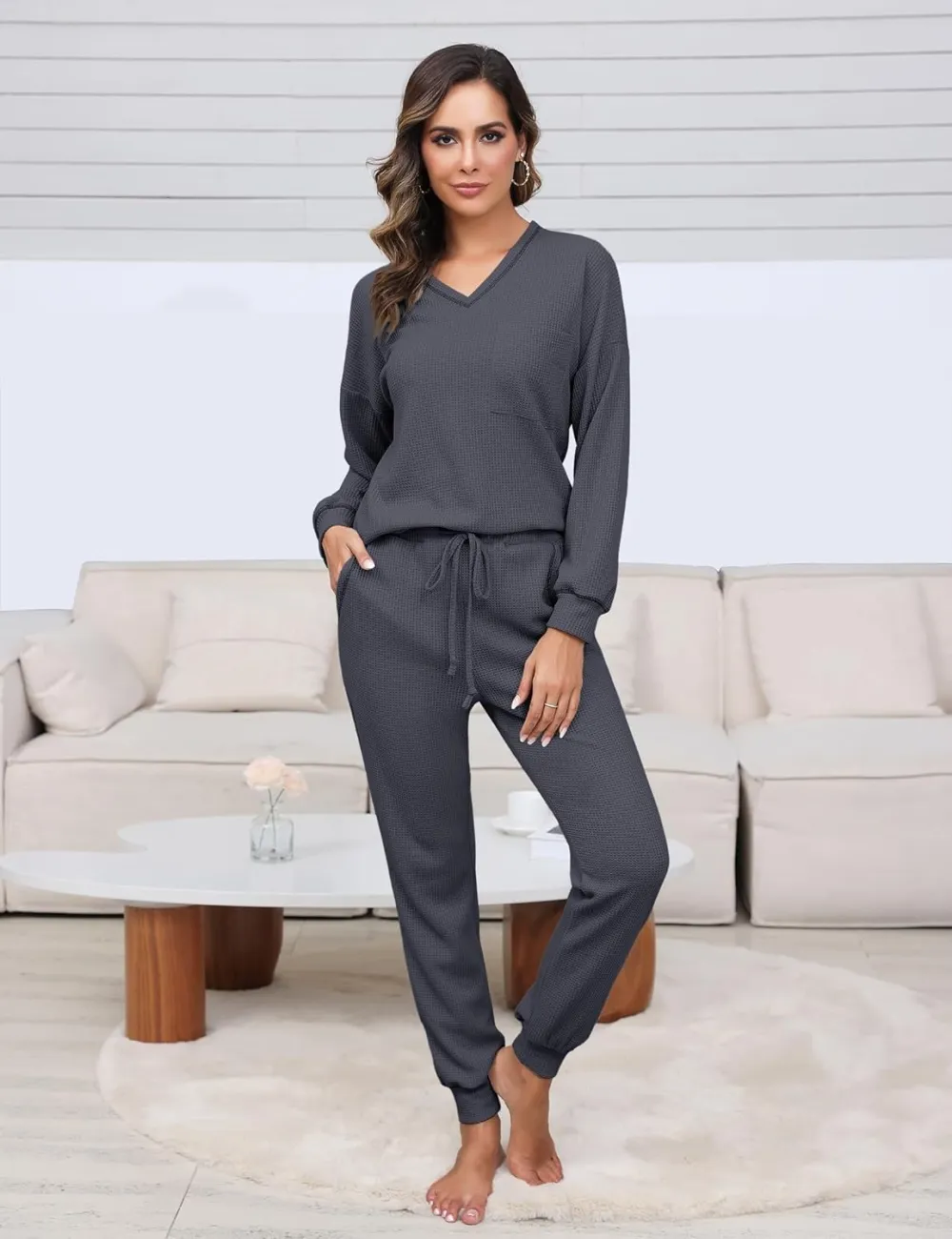 Womens Two Piece Outfits Lounge Sets