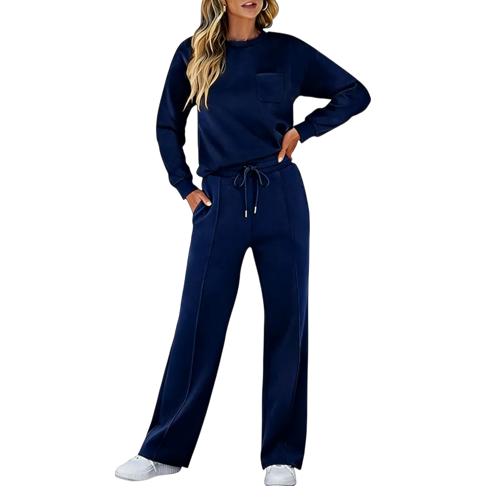 two-piece long-sleeved sports suit