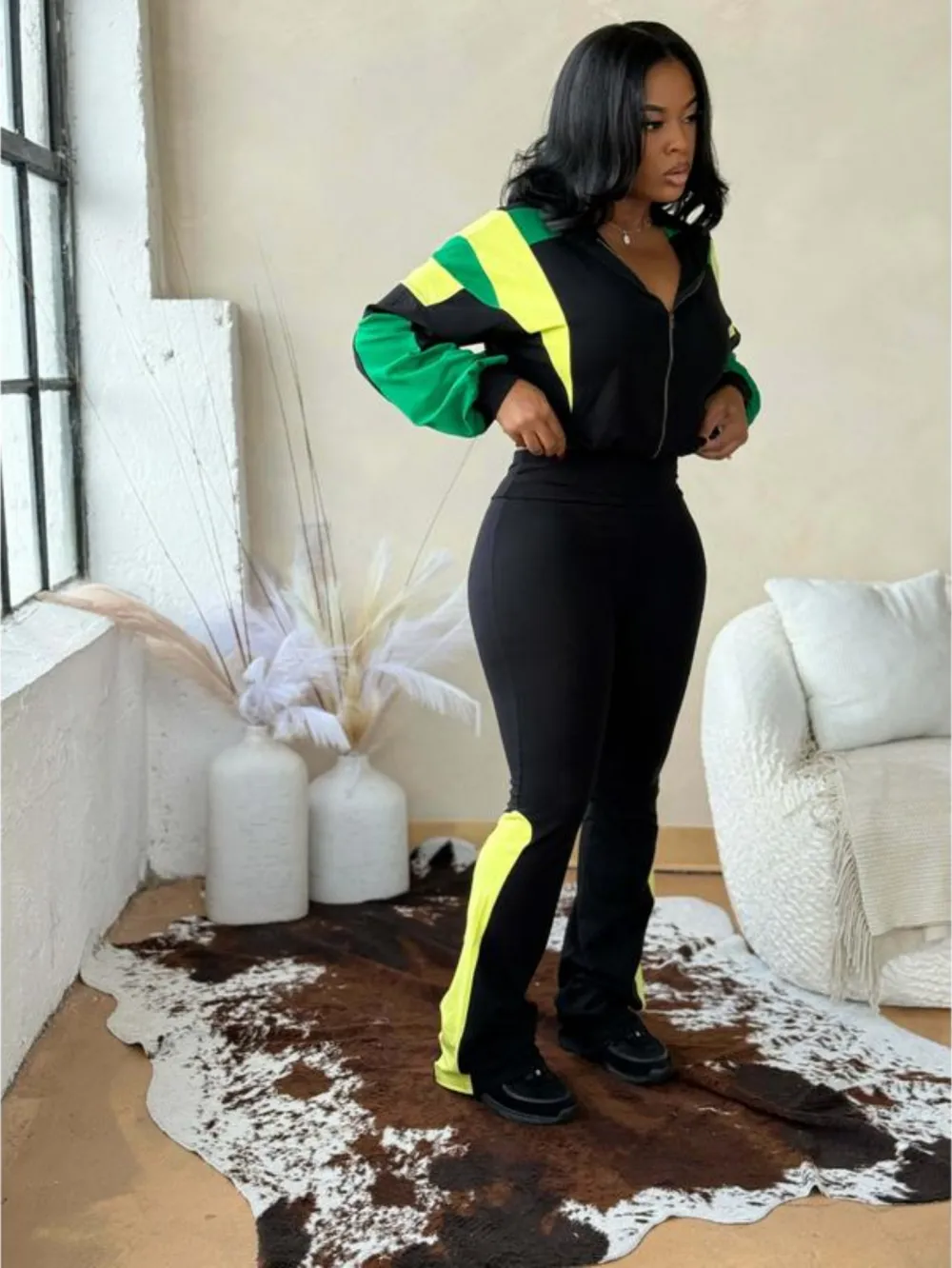 Women's Bailey Color - Block Tracksuit Set