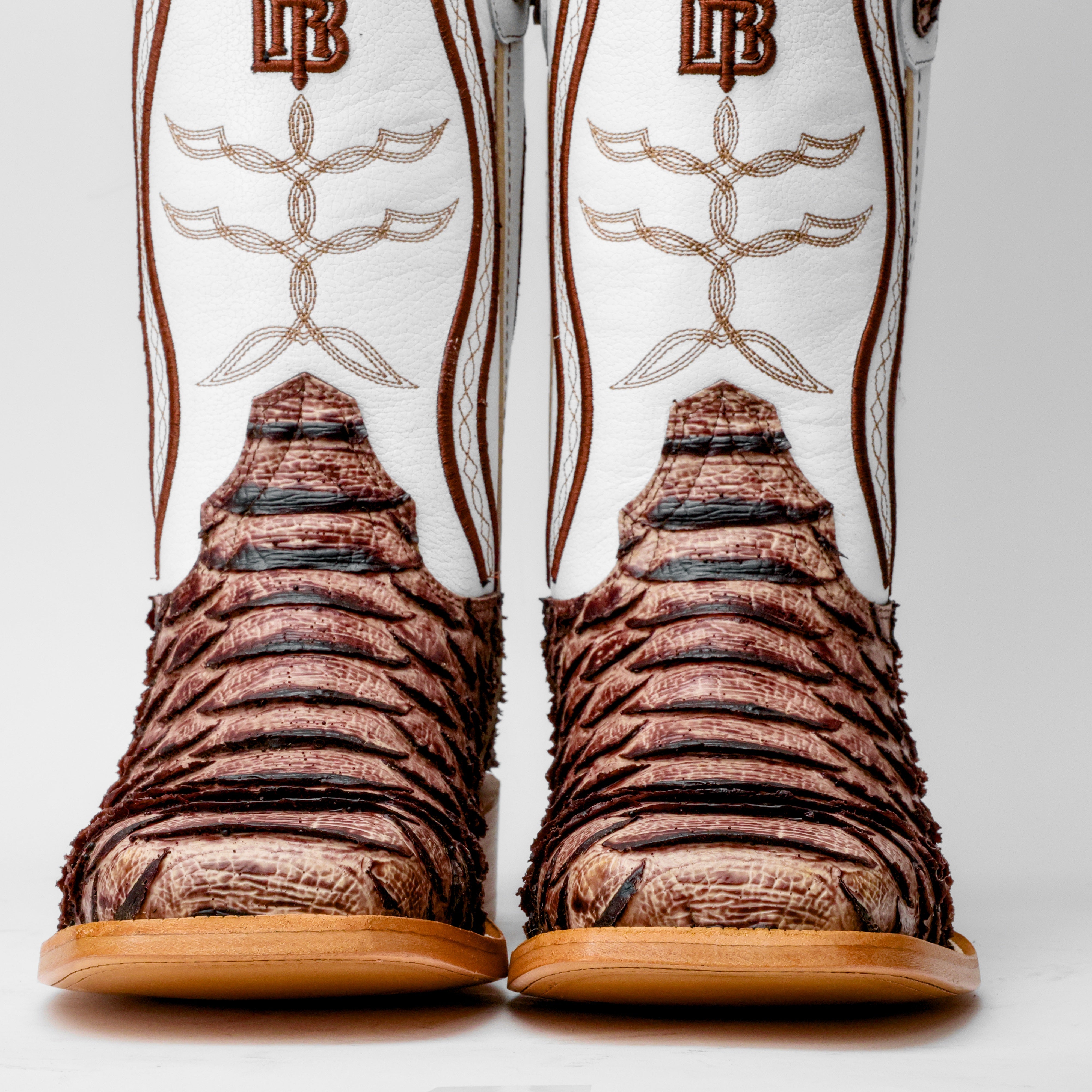 Orix Python Leather Boots - Square Toe