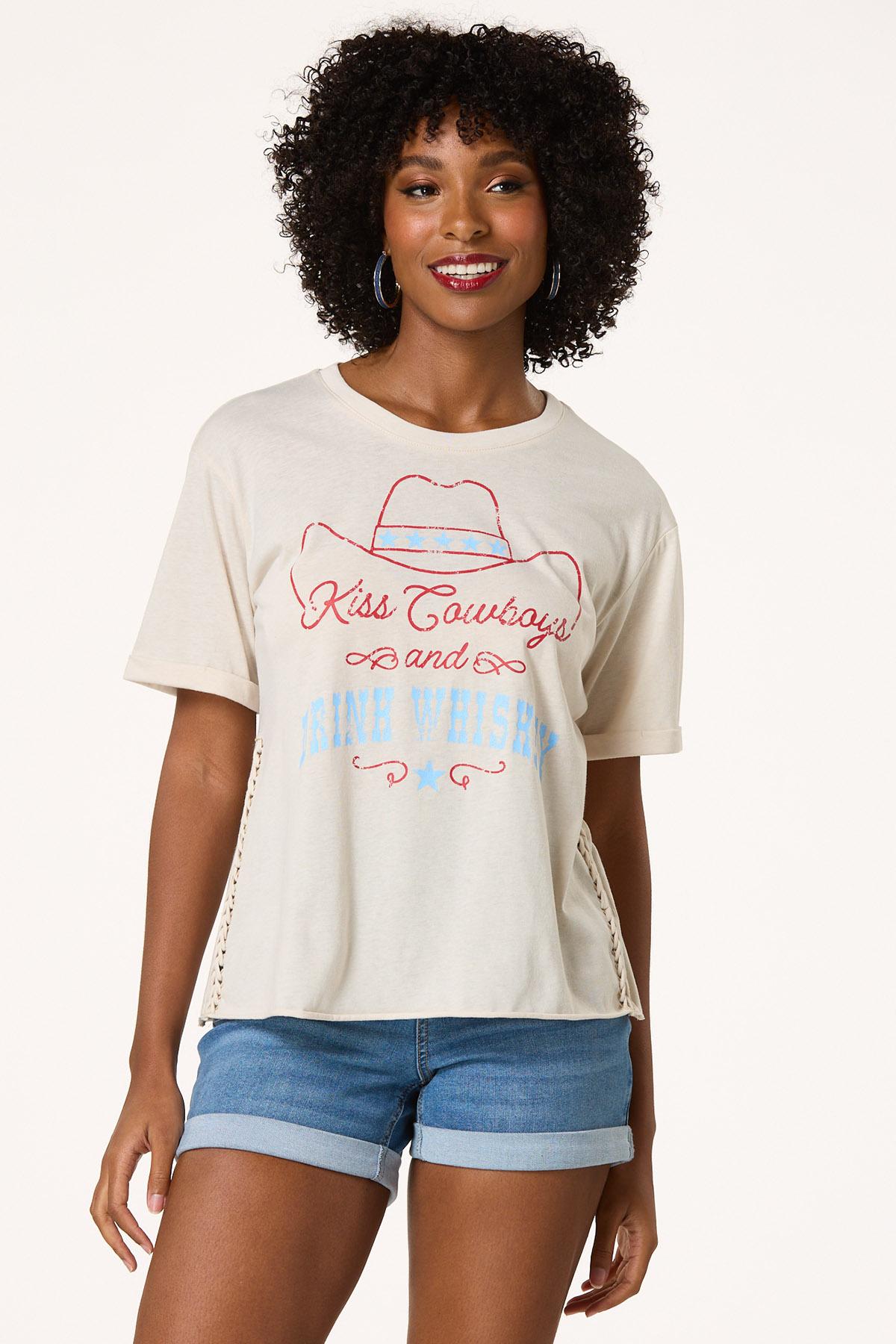 Kiss Cowboys Drink Whiskey Tee