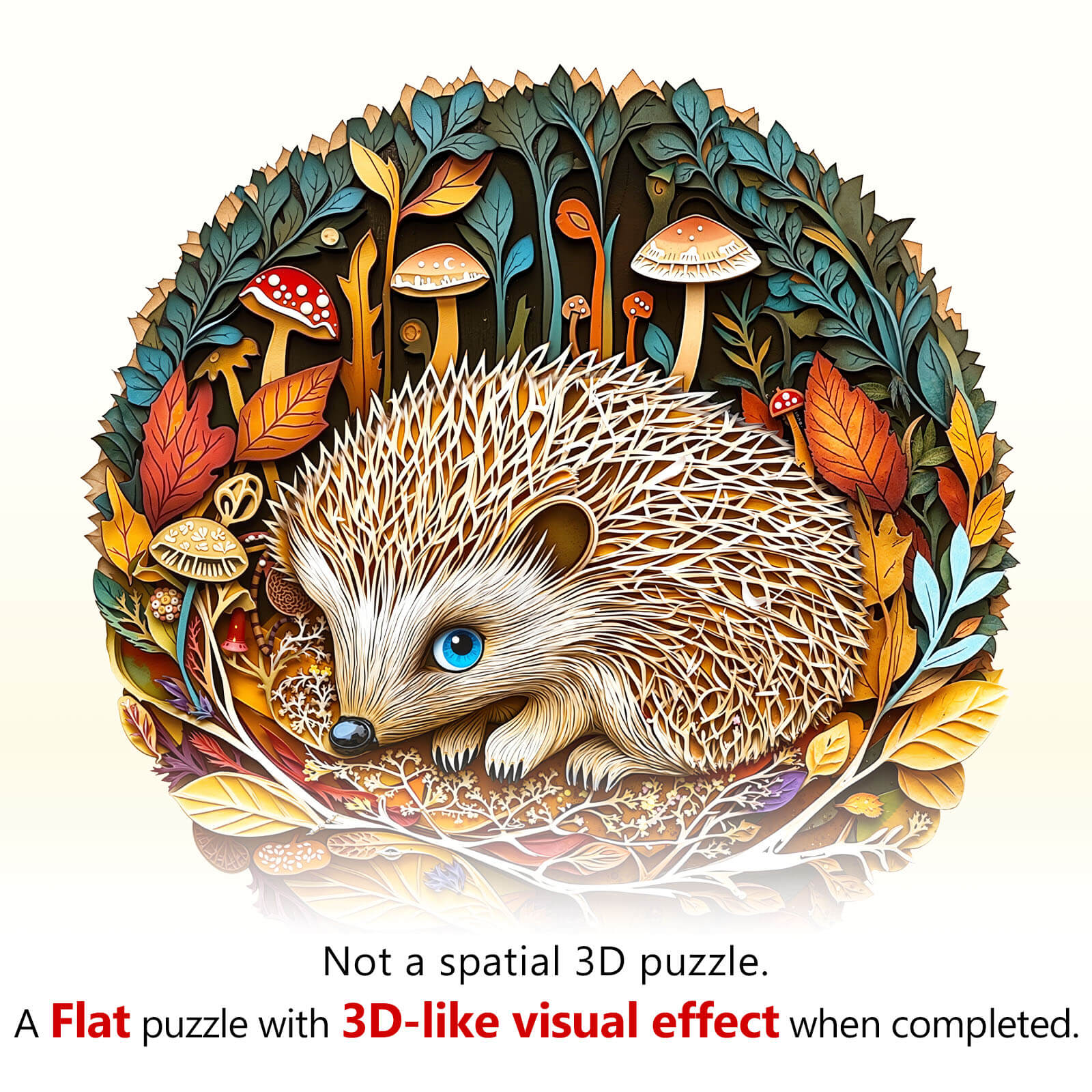 Forest Dreamers- Hedgehog Wooden Jigsaw Puzzle