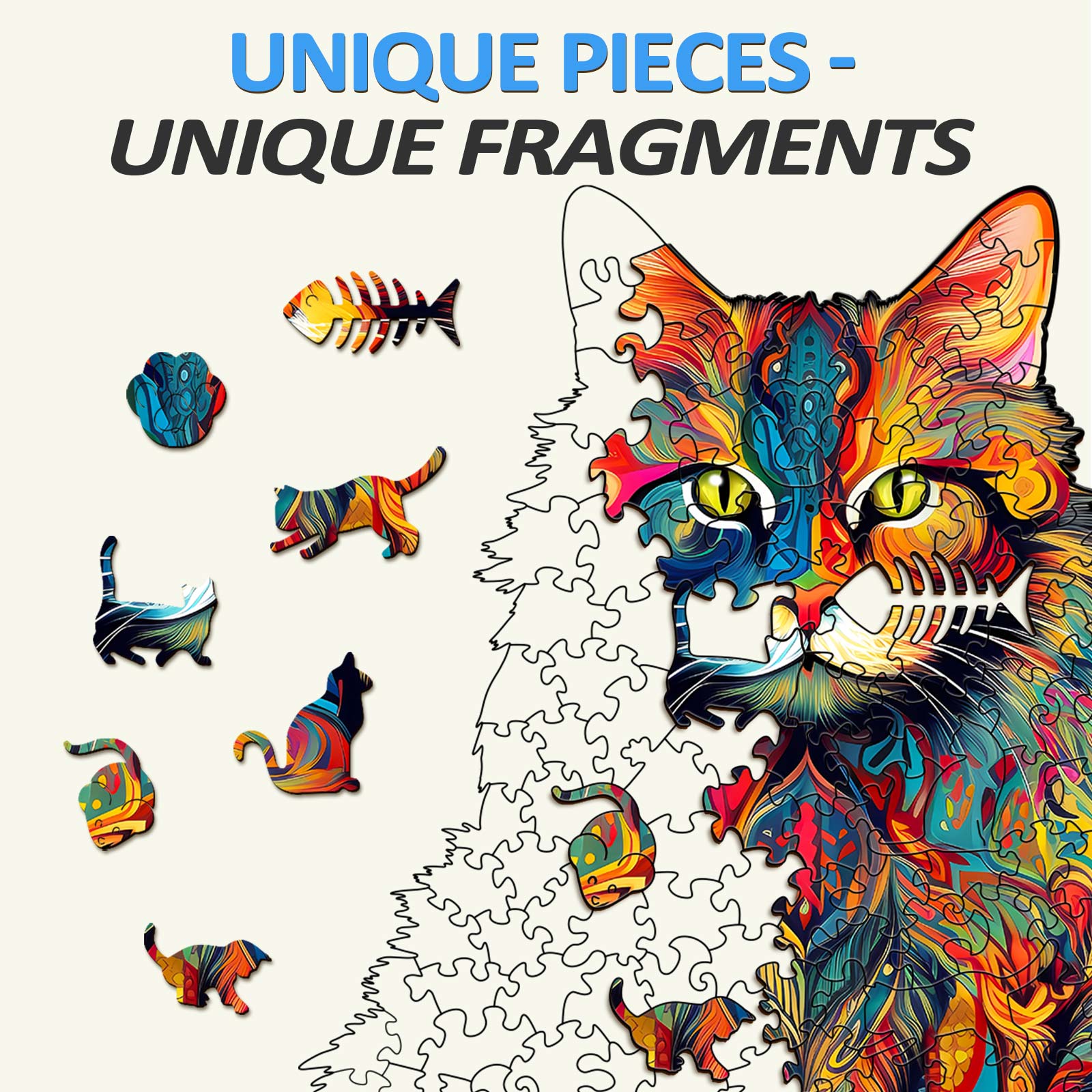 Maine Coon Wooden Jigsaw Puzzle