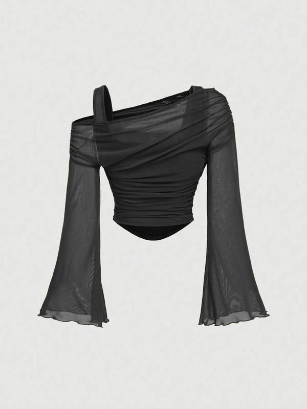 Women's Drop Shoulder Slim Fit Casual T-Shirt