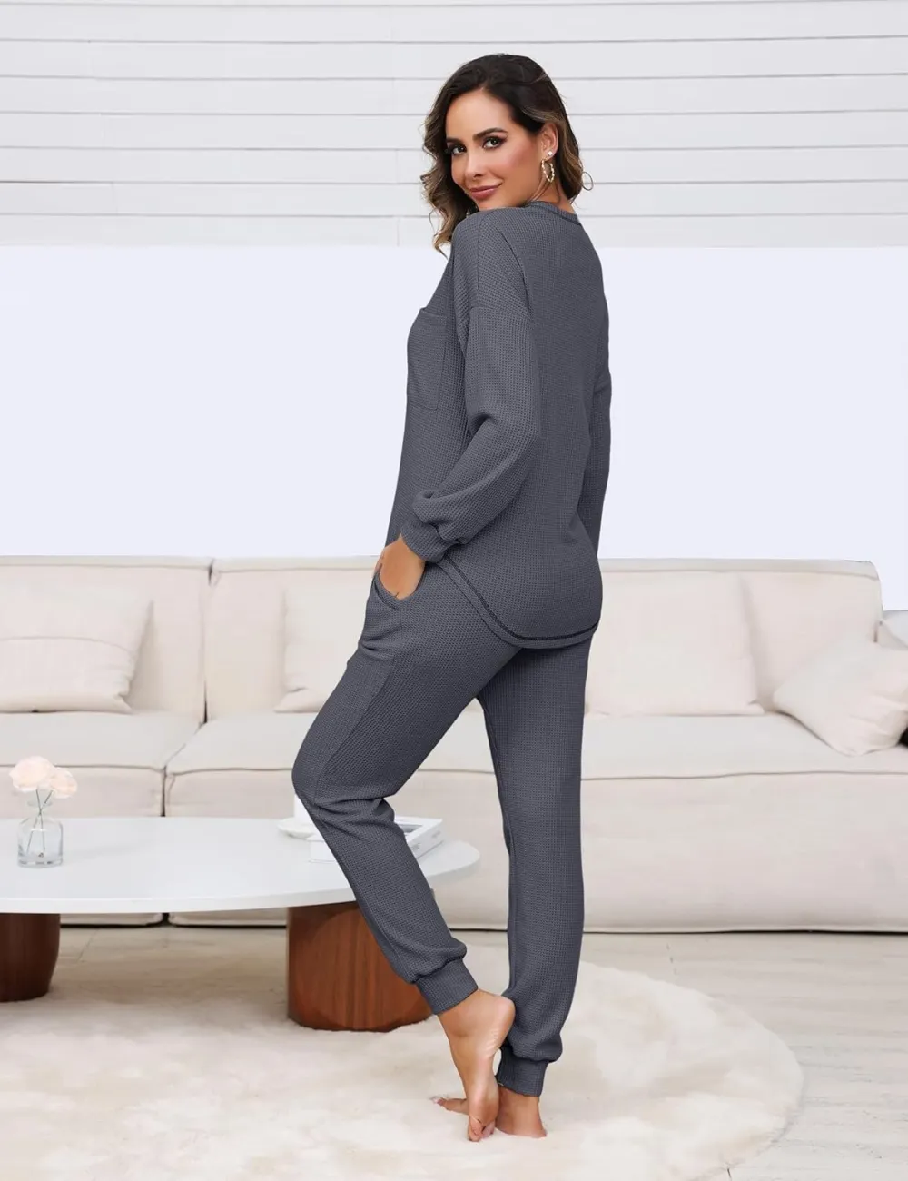 Womens Two Piece Outfits Lounge Sets