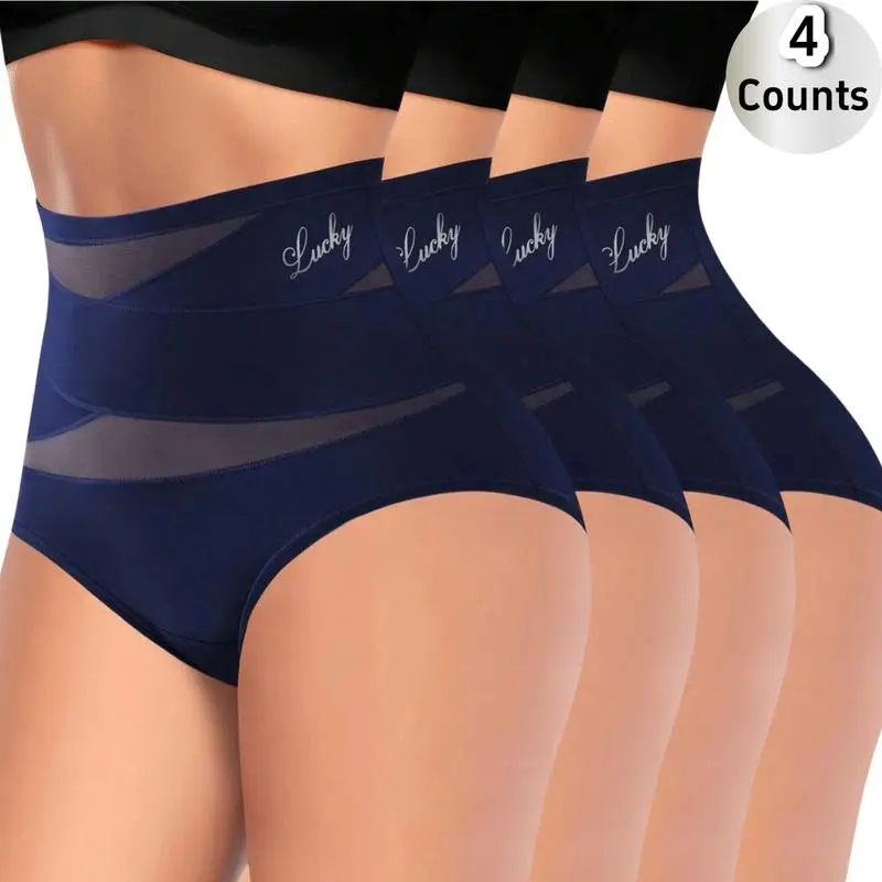 4-Pack High-Waist Shaping Panties for Women