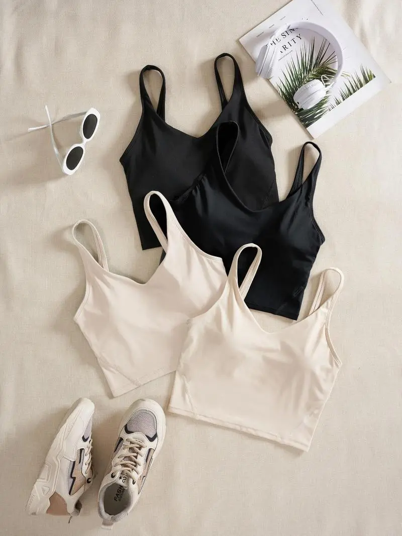 Women's Solid Backless Sports Bra(Less than $3 each!)