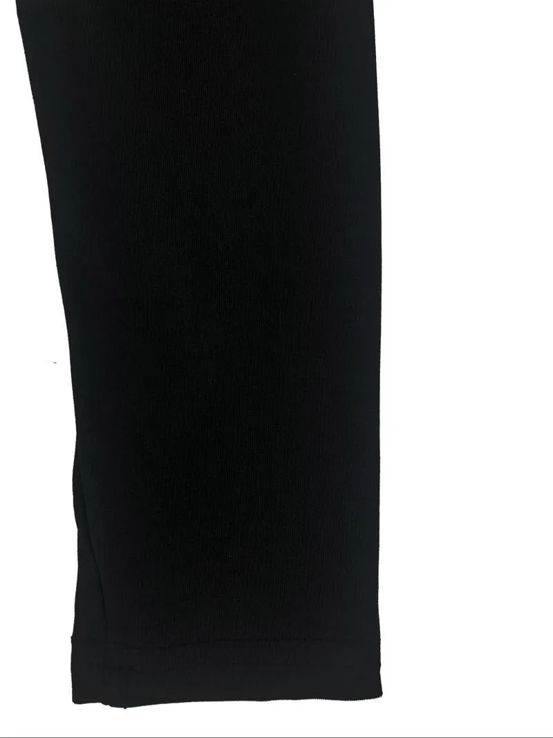 Two-Piece Set Women's Rhinestone Heart Decor Cut Out Crop Top & Skinny Pants Set