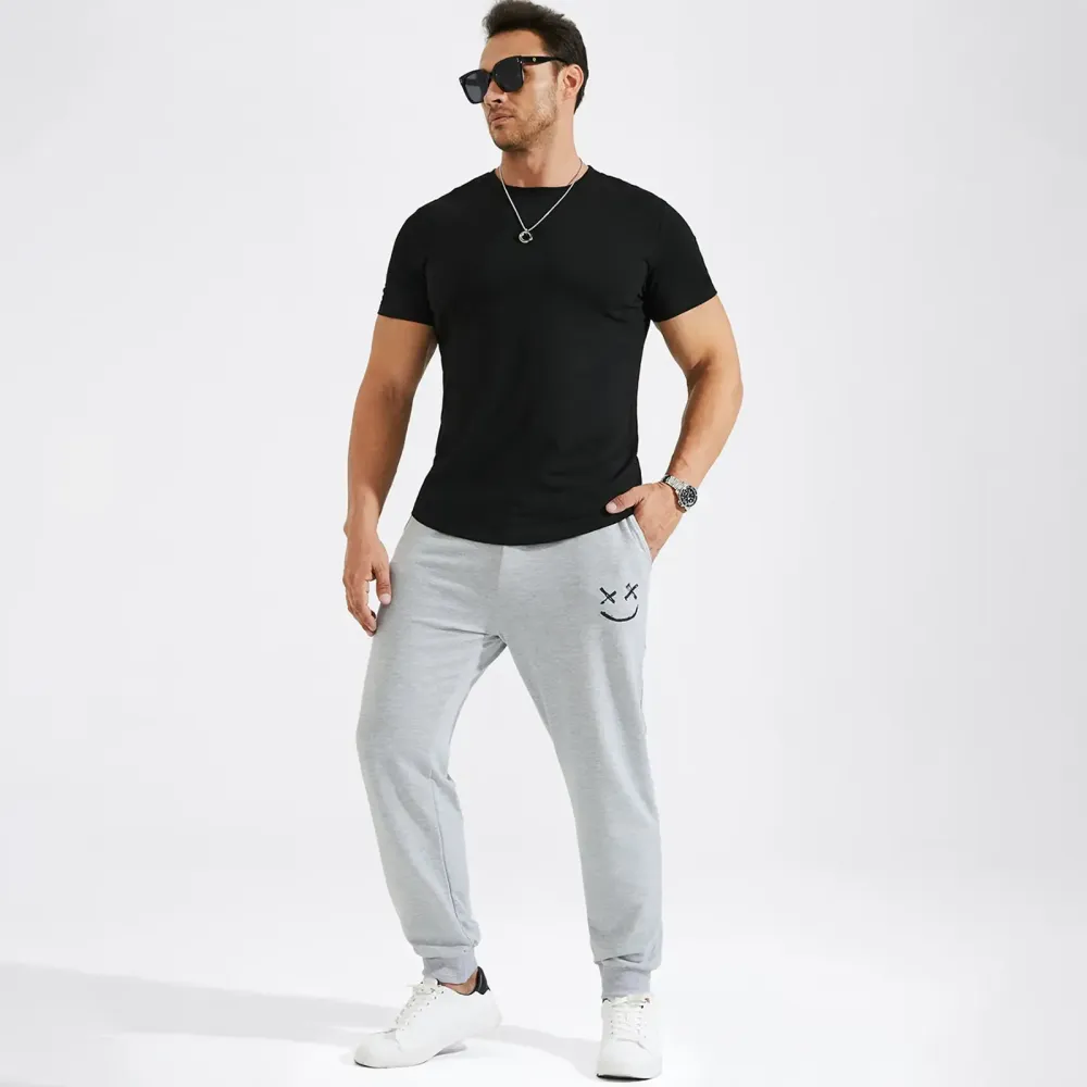 Cotton Hipster Hip Hop Longline Crewneck T-Shirt,Menswear Casual Tshirt Tops