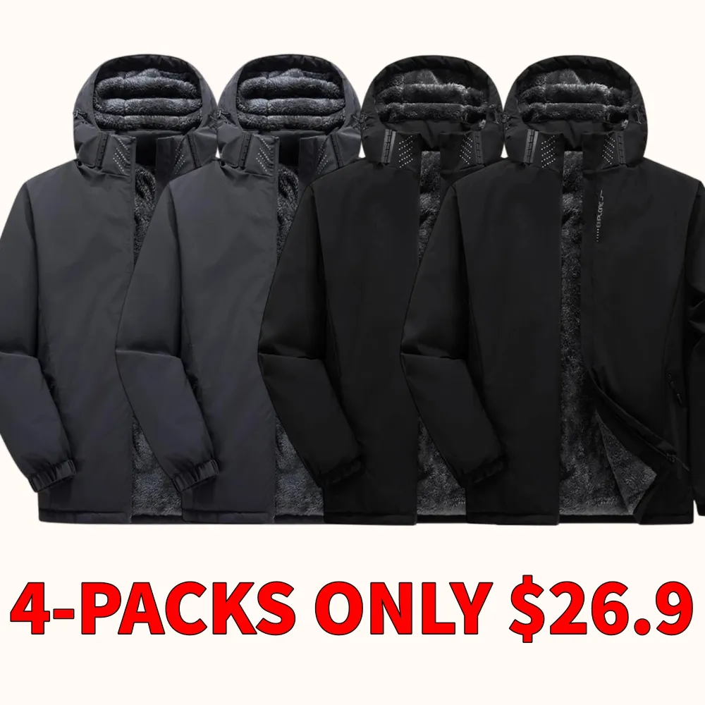 Outdoor windproof and waterproof plus-size hiking jacket