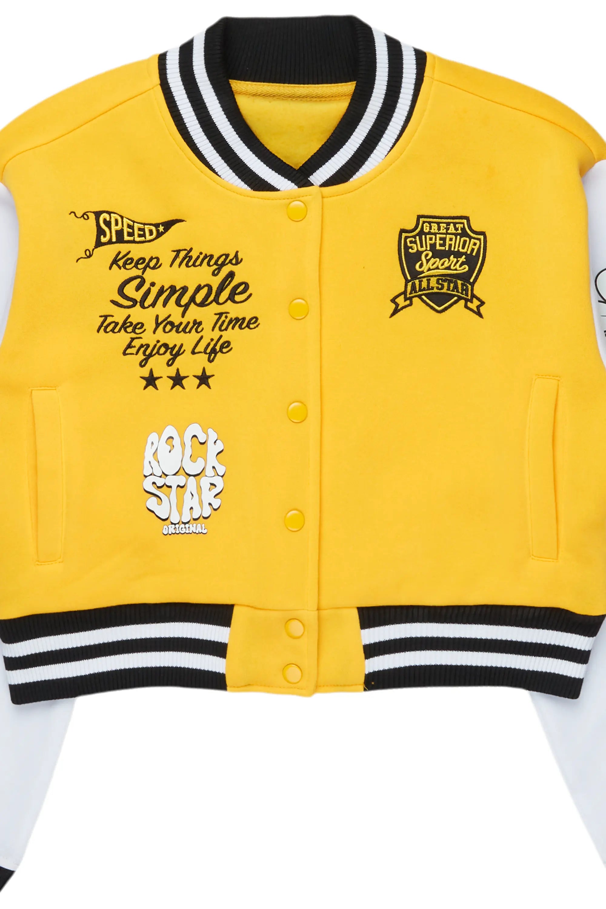 Krizia Gold Varsity Jacket