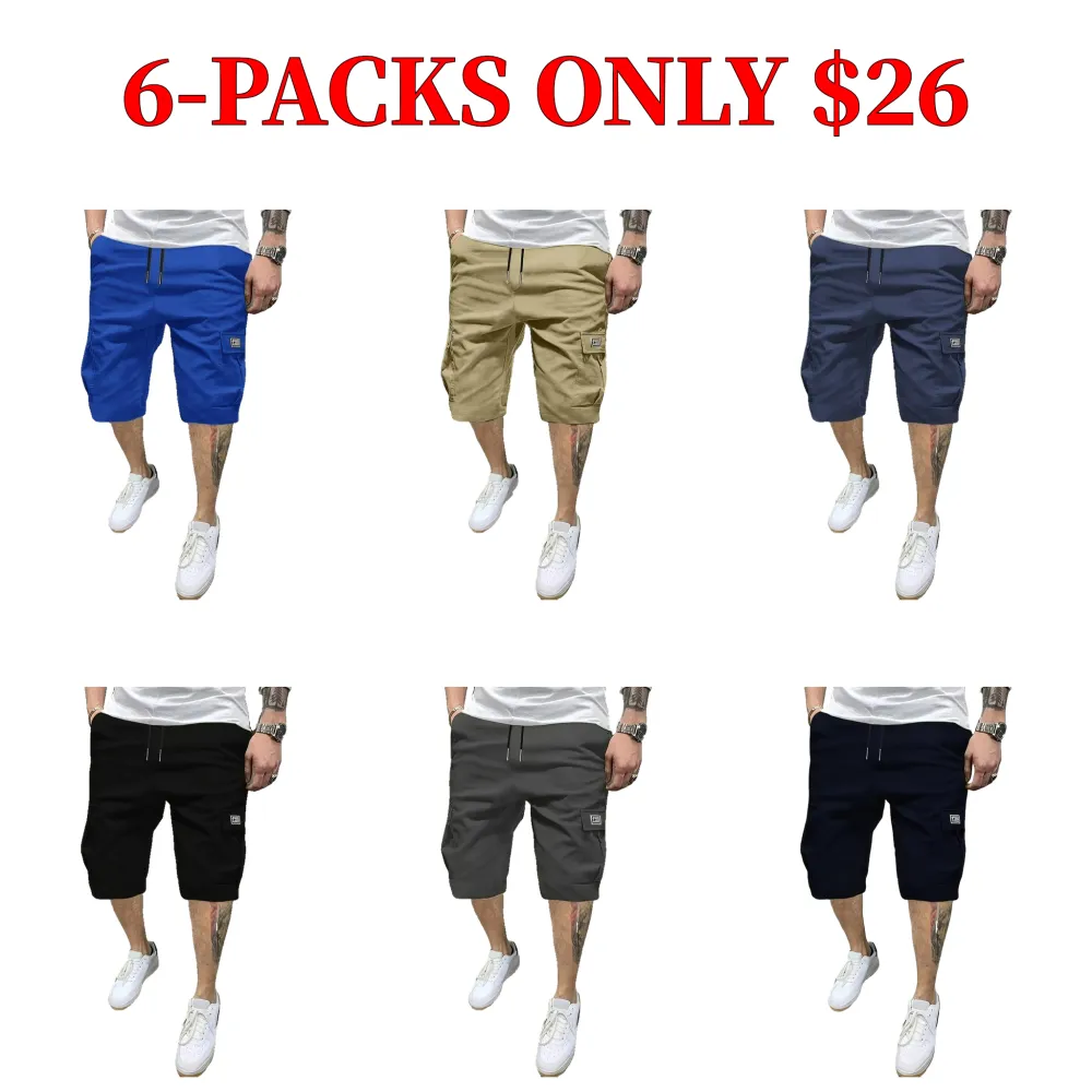 Men's shorts with slanted side pockets - versatile casual style