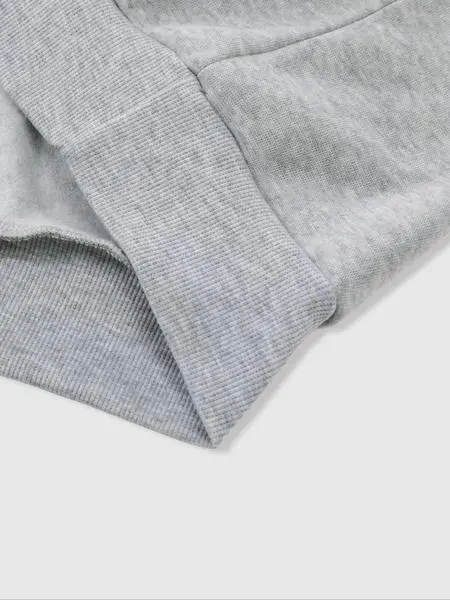 Fleece Lined Hooded Long Sleeve Half Zip Men's Sweatshirt