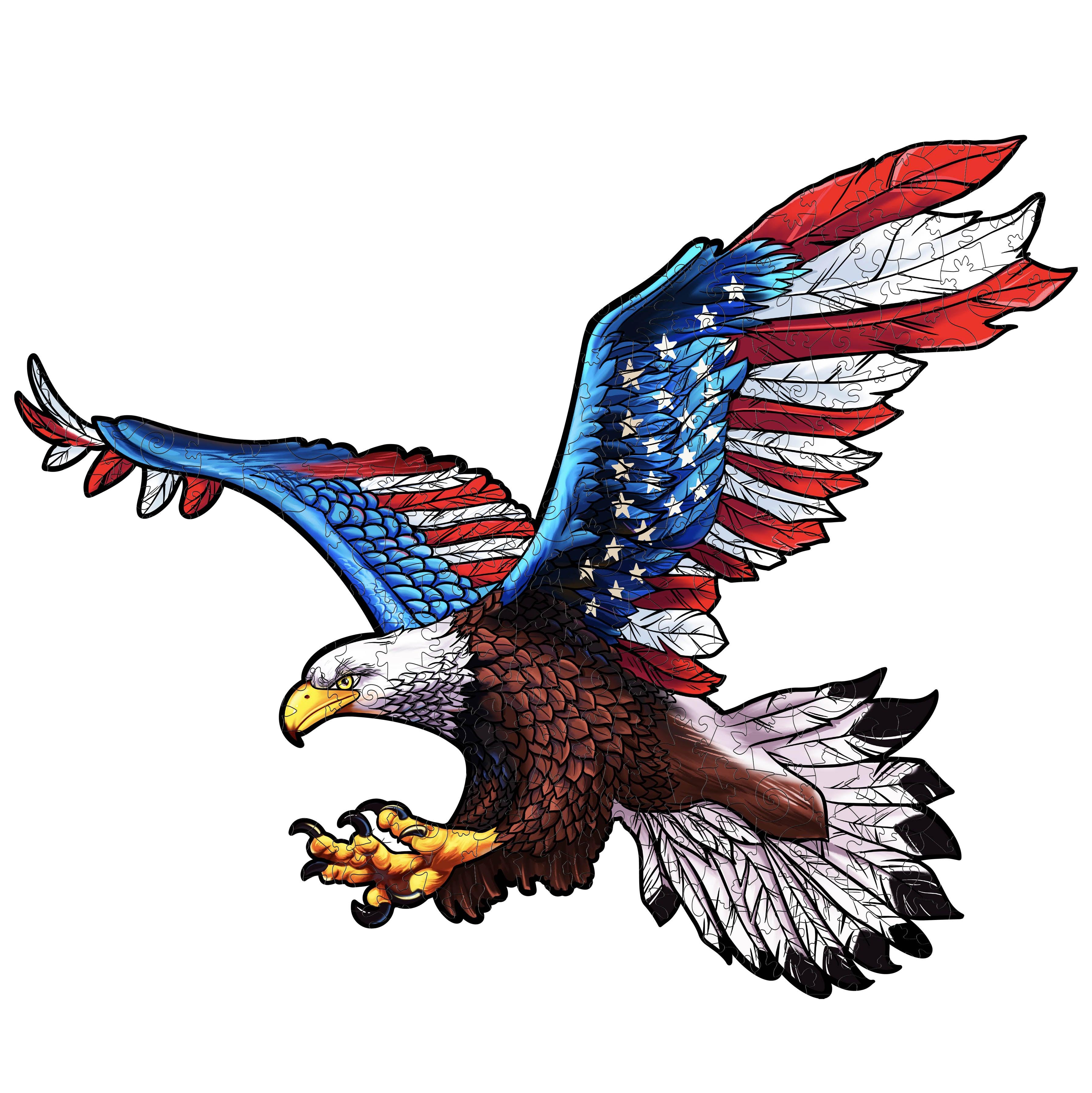Free Eagle Wooden Jigsaw Puzzle