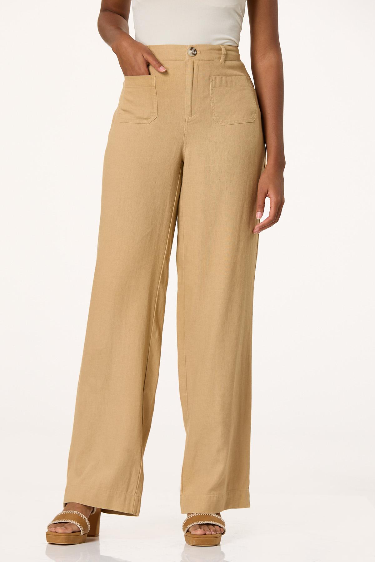 Patch Pocket Linen Pants